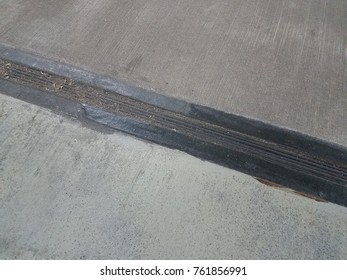 Black Rubber Divider Strip Grey Cement Stock Photo (Edit Now) 761856991