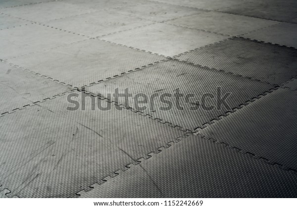 Black Rubber Floor Mat Tiles Inside Stock Photo Edit Now 1152242669