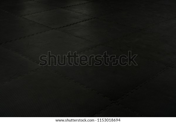 Black Rubber Floor Mat Tiles Inside Stock Photo Edit Now 1153018694