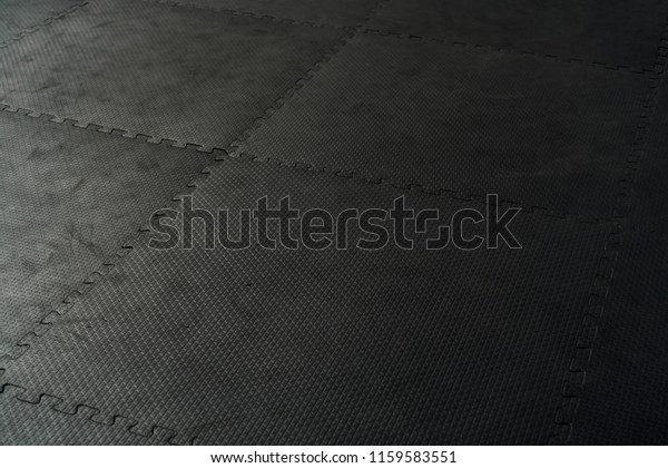 Black Rubber Floor Mat Tiles Inside Stock Photo Edit Now 1159583551