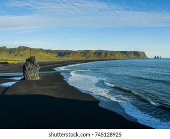 Black Sand Beach In Iceland