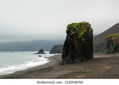 Lækjavik – a black sand beach, located along the Ring Road, in the Eastern Region (Eastfjords) in Iceland - Powered by Shutterstock