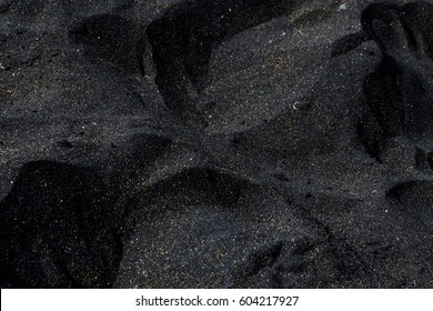 Black sand in Tenerife Spain