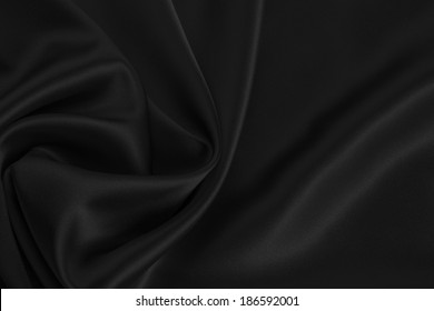 Black Satin Or Silk Background