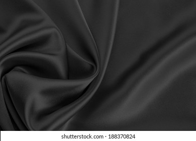 Black Satin Or Silk Background