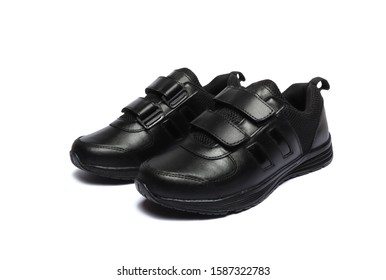 black velcro school shoes
