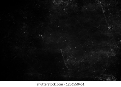 Black Scratched Scary Grunge Background, Metal Texture