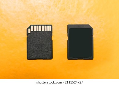 Black Sd Card Front Back Isolated Stock Photo 2111524727 | Shutterstock