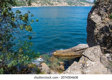 Black Sea coast in Novy Svet in Crimea - Shutterstock ID 2074304608