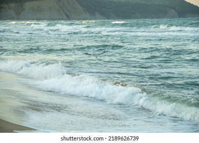 Black Sea Waves On Kara Dere Beach