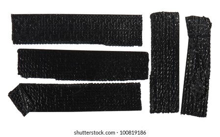 Black Sello Tape Isolated On White