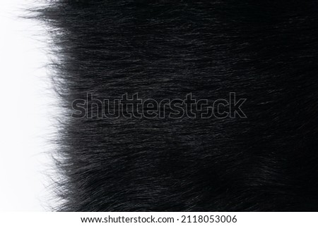 Black shearing fur textured background 