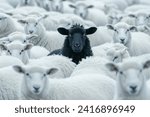 The Black Sheep In The Herd Of White Sheep