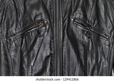 Black Shiny Leather Texture Zippers Stock Photo 129411806 | Shutterstock