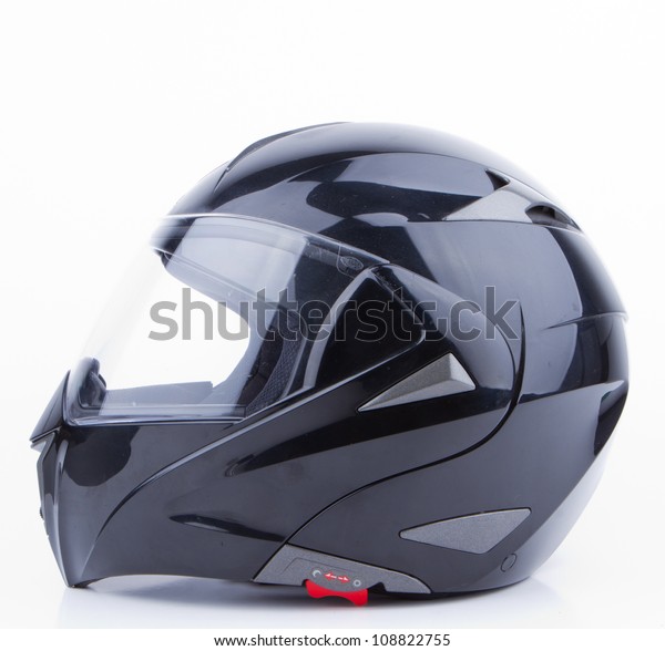 shiny motorcycle helmet