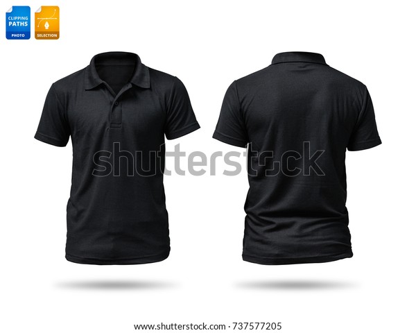 Black Shirt Isolated On White Background Stock Photo (Edit Now) 737577205