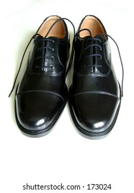 Black Shoe With Untied Laces