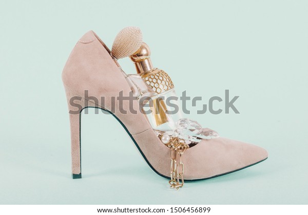 wedding shoes and purse