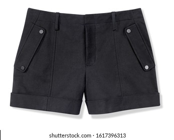 Black Shorts On White Background