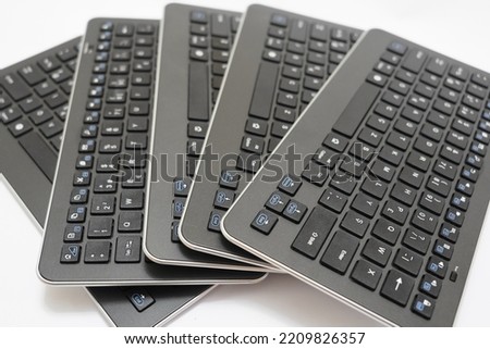 Black Silver Keyboard - Isolated Vector Illustration, F keybord