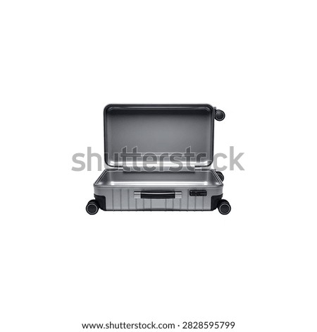 Black and silver portable printer with paper tray extended on white background, document printing
