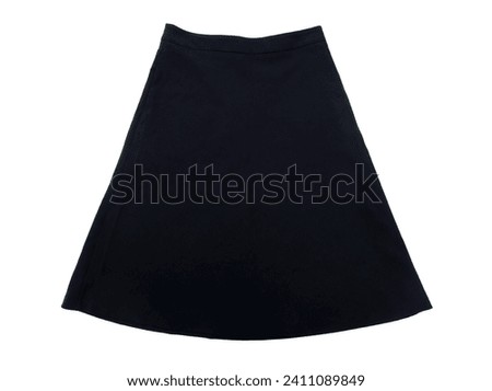 Black skirt isolated on white background Stock photo © 