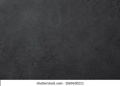 Black Slate Or Stone Texture Background, Horizontal