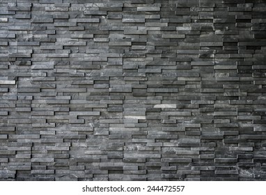 Black Slate Wall Texture And Background