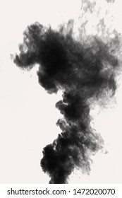 Black Smoke Natural Blowing Isolated On Stock Photo 1472020070 ...