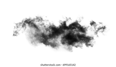 Black Smoke On A White Background