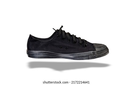 Black Sneakers Isolated From The Background