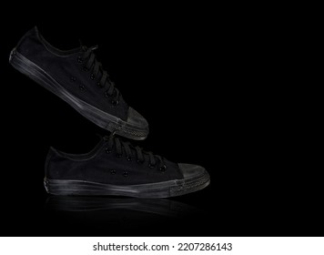 Black Sneakers Isolated From The Background