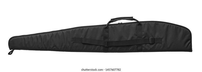 Black soft case for guns isolated for white background - Shutterstock ID 1457607782