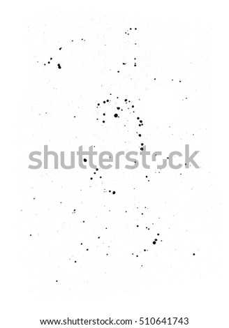 Black Splash on White Background 