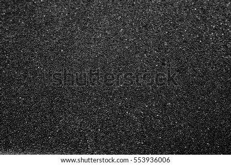 Black sponge texture