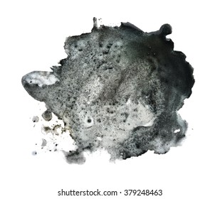 Black Spot Blotch On White Background