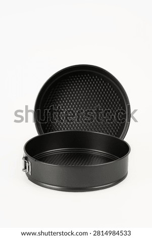 Black Springform Cake Pan Isolated
