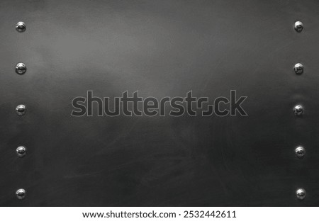 Image, Stock Photo Metal sign on an iron bar with