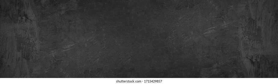 black stone concrete texture background anthracite panorama banner long
