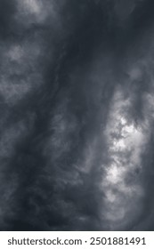 black storm clouds announcing a storm