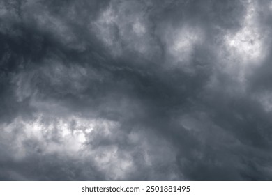 black storm clouds announcing a storm