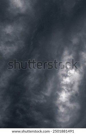 black storm clouds announcing a storm