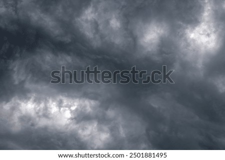 black storm clouds announcing a storm