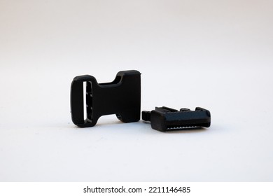 A Black Strap Clip On White Background.