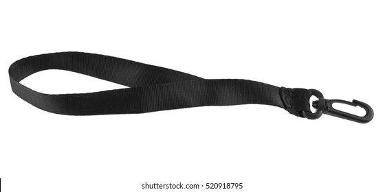Black Strap Isolated On White Background Closeup
