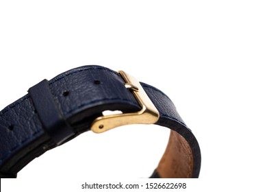 Black Strap And Wrist Watch Clasp, Isolated