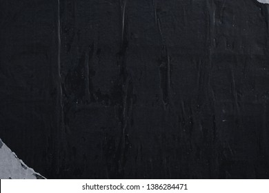 Black Street Poster Background, Dark Grungy Weathered Paper Texture