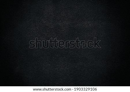 Black Stucco Wall Texture Background.