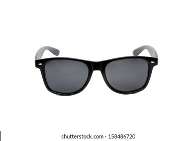 Black Sunglasses Isolated On A White Background