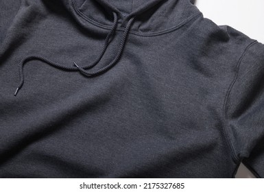 Black sweatshirts with hoodie with copy space for your logo or graphic design